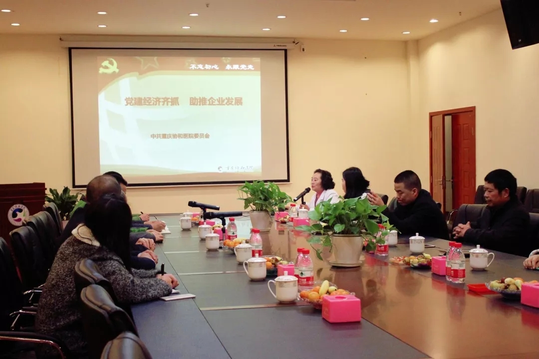 常务副书记张正芬同志正在汇报我院党建工作